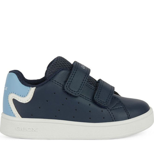 Geox boys navy, lt jeans eclyper sneakers | Vilbury London