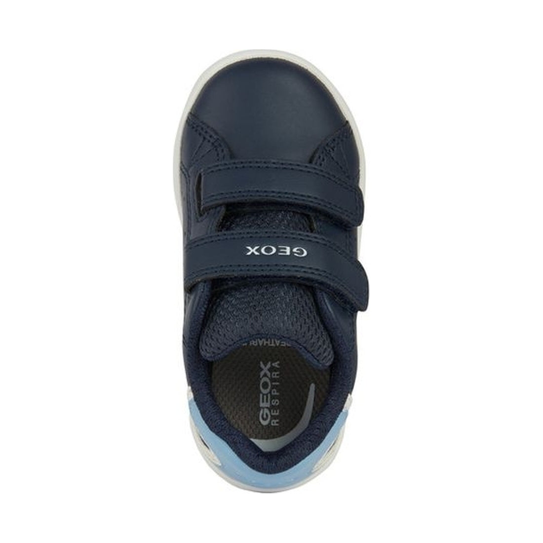 Geox boys navy, lt jeans eclyper sneakers | Vilbury London