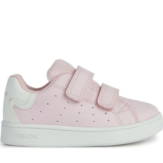 Geox girls lt pink, white eclyper sneakers | Vilbury London