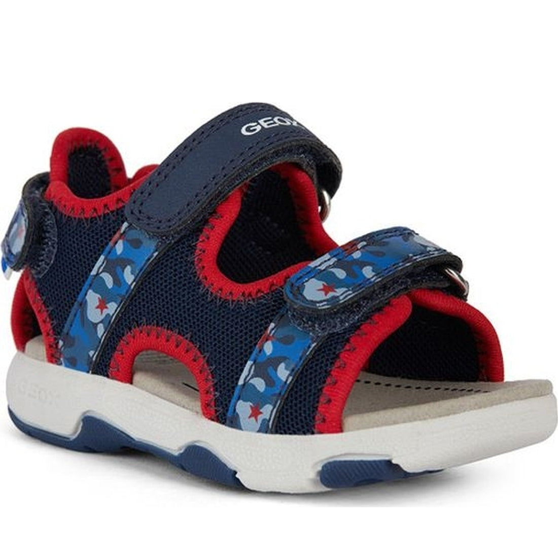 Geox boys navy, red sandal multy | Vilbury London