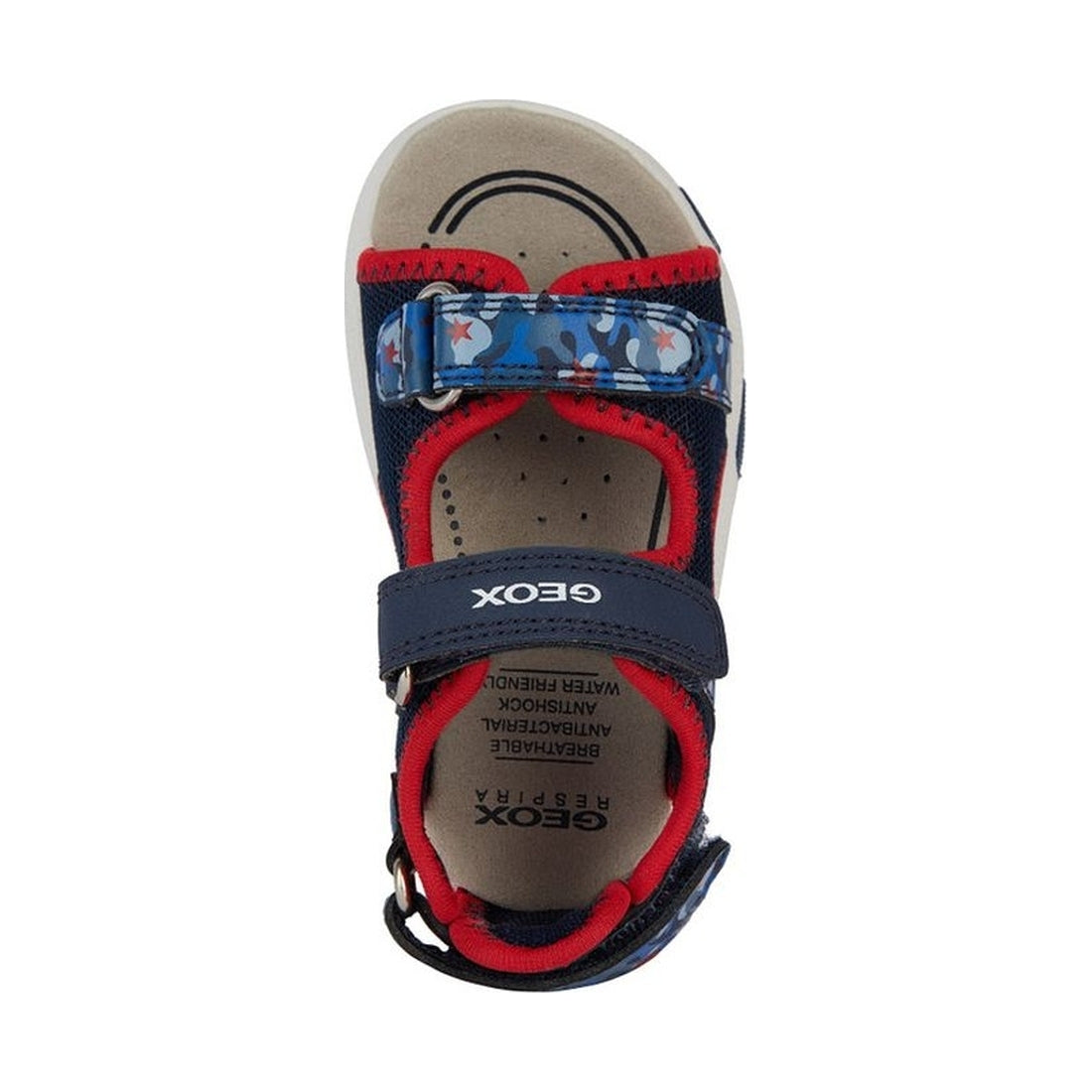 Geox boys navy, red sandal multy | Vilbury London