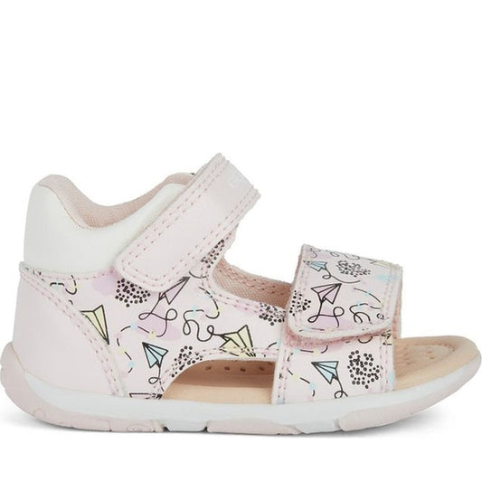 Geox girls pink, multicolour sandal tapuz | Vilbury London