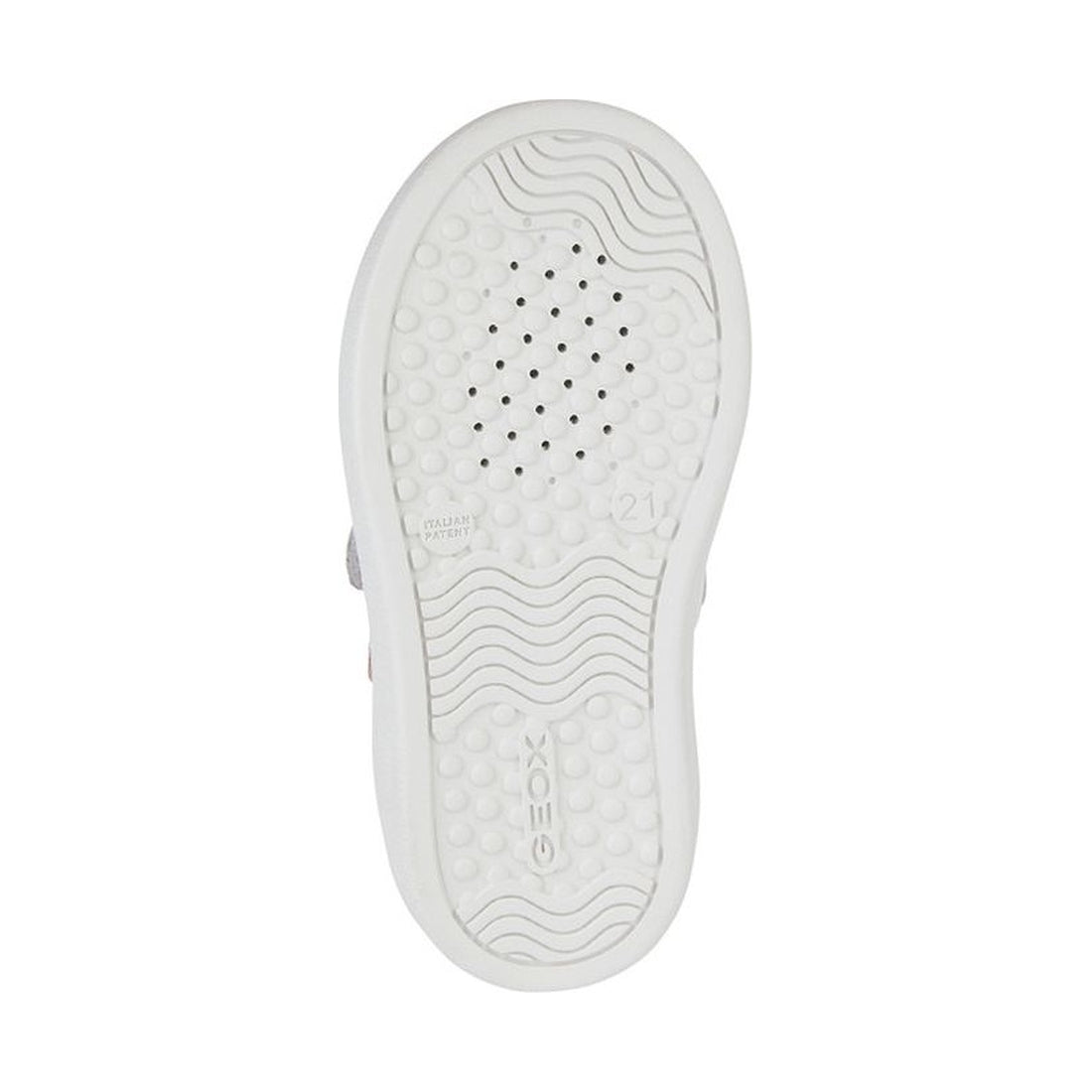 Geox girls white, silver nashik sneakers | Vilbury London