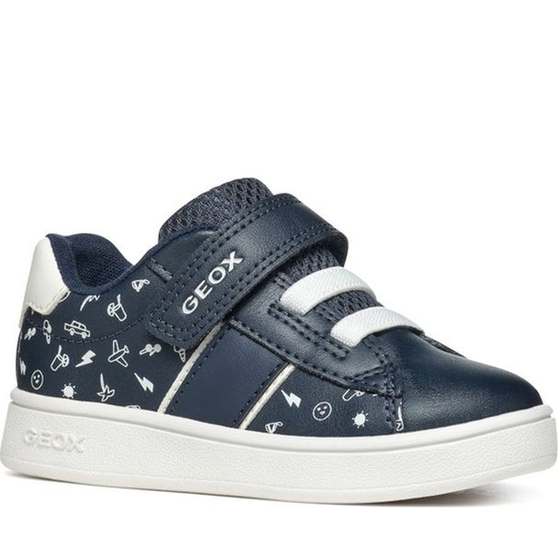 Geox boys navy, white eclyper sneakers | Vilbury London