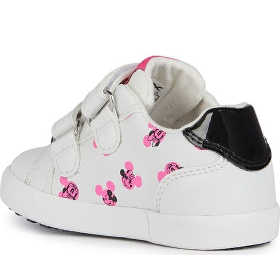 Geox girls white, fluofuchsia kilwi sneakers | Vilbury London