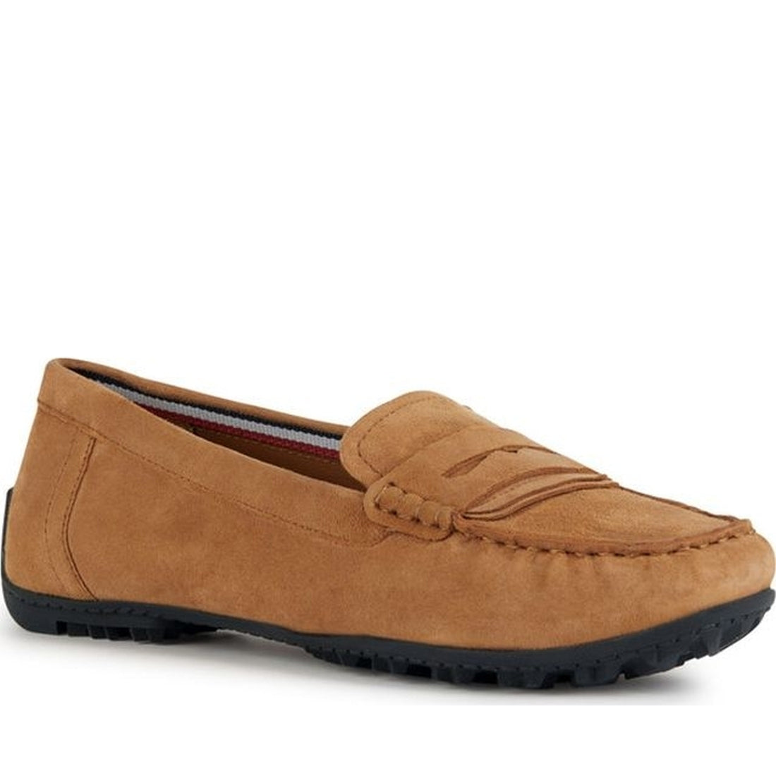 Geox womens camel kosmopolis grip moccasins | Vilbury London