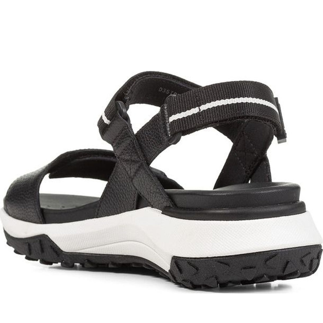 Geox womens black sorapis grip sandals | Vilbury London