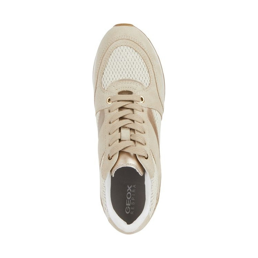 Geox womens beige, lt taupe zosma sneakers | Vilbury London