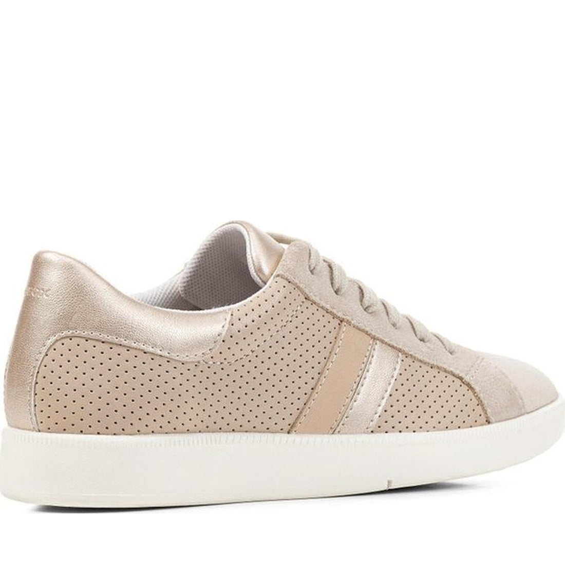 Geox womens lt taupe meleda sneakers | Vilbury London