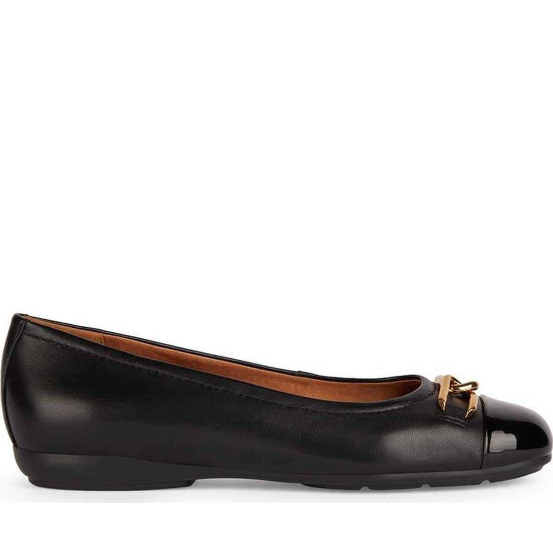 Geox womens black annytah ballerina | Vilbury London