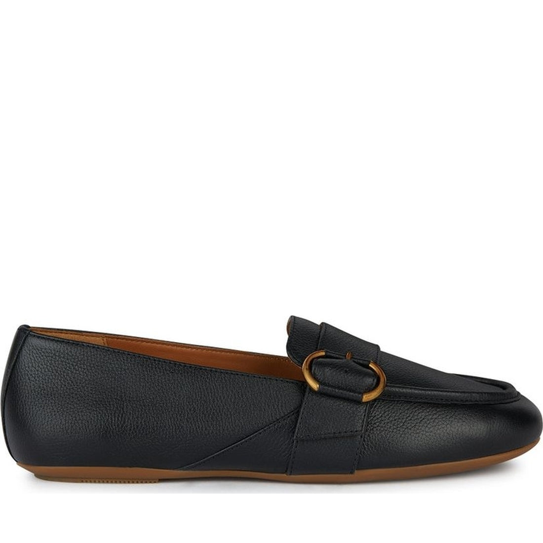 Geox womens black palmaria moccasins | Vilbury London