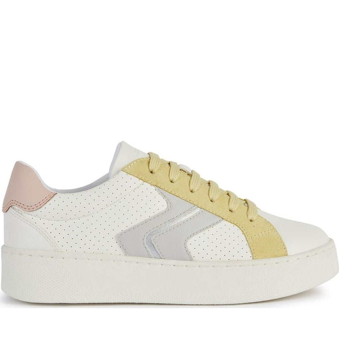 Geox womens optic, lt yello skyely sneakers | Vilbury London