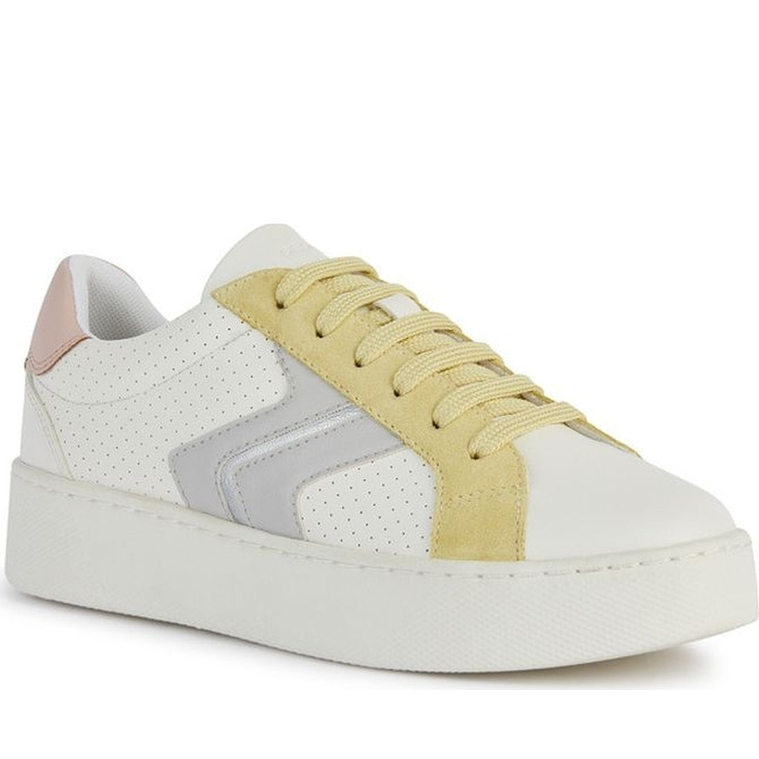 Geox womens optic, lt yello skyely sneakers | Vilbury London