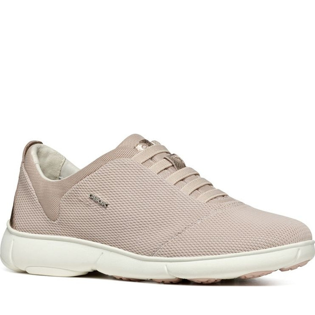 Geox womens lt rose, dk skin nebula 2.0 sneakers | Vilbury London