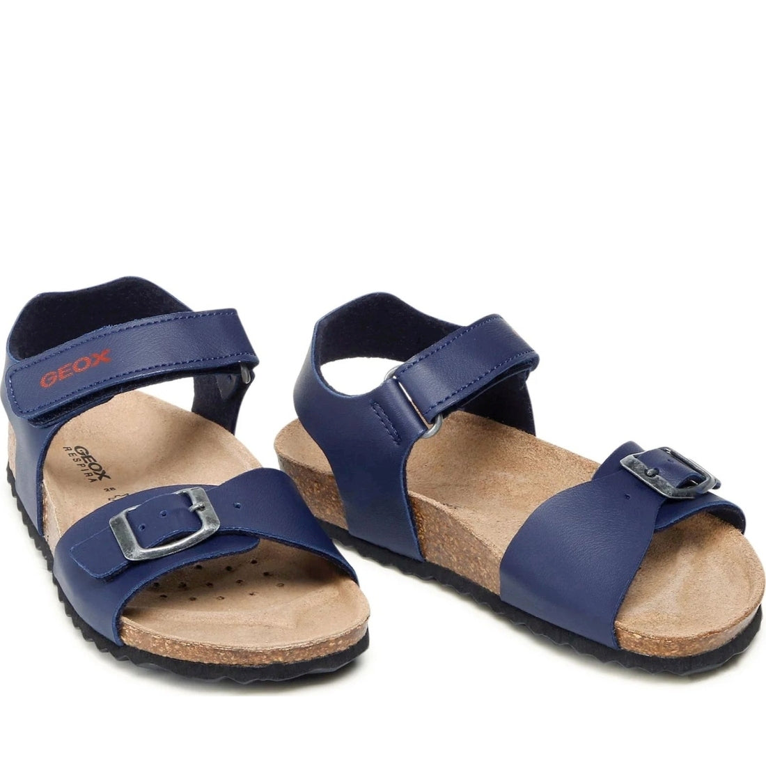 Geox boys navy, red ghita sandals | Vilbury London