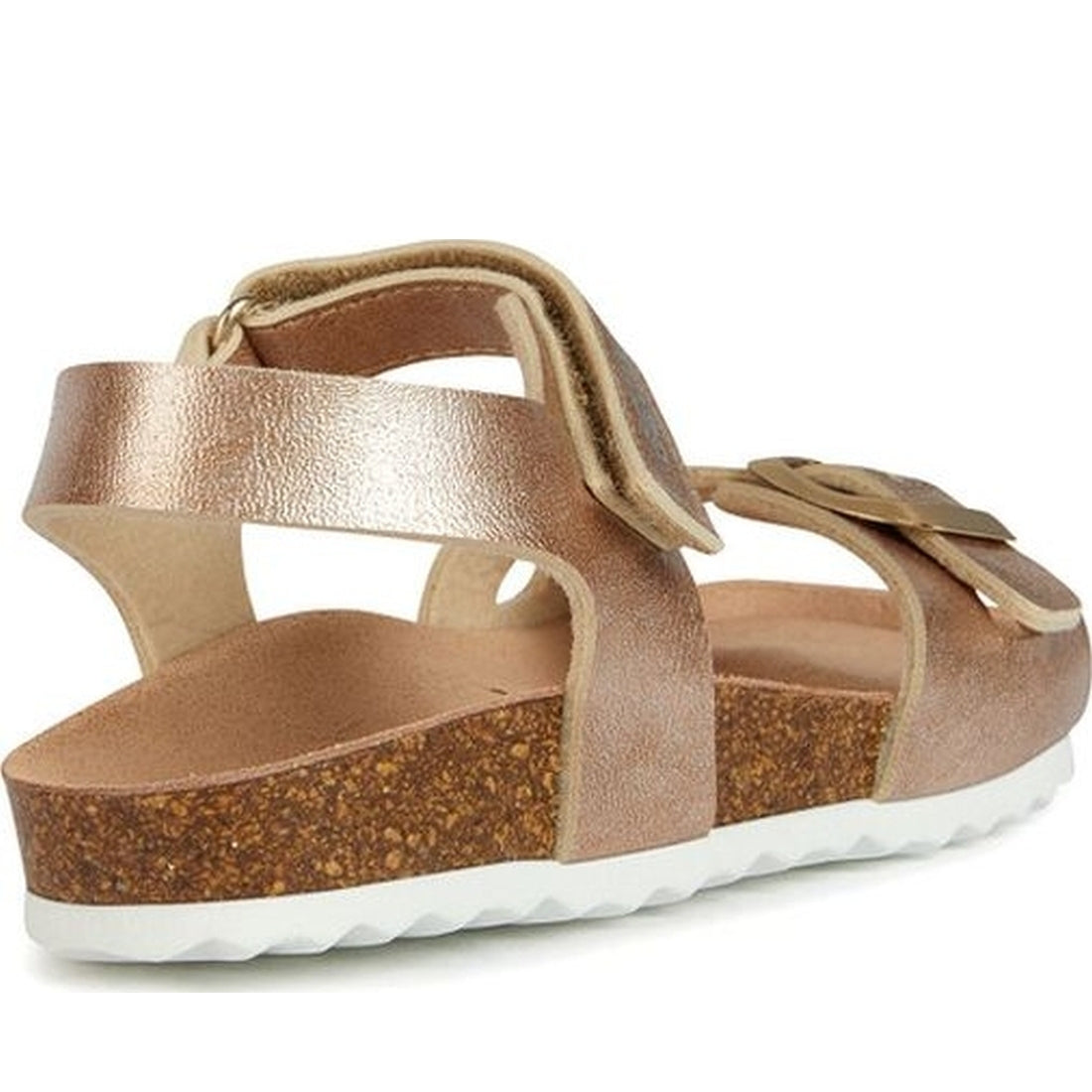 Geox girls rose gold adriel sandals | Vilbury London