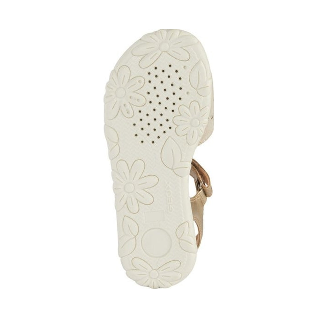 Geox girls platinum, beige sandal haiti | Vilbury London