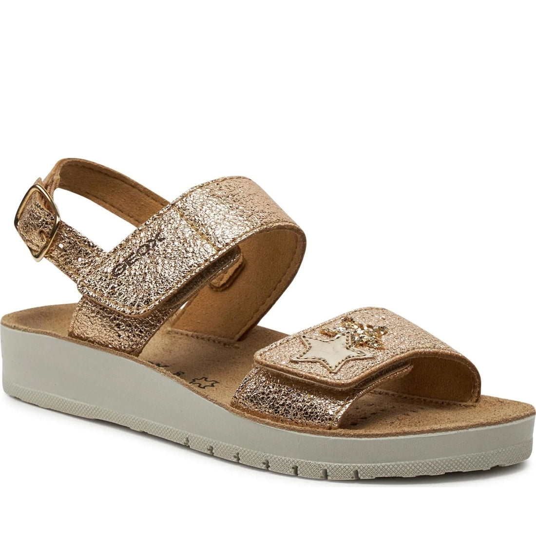 Geox girls gold sandal costarei | Vilbury London