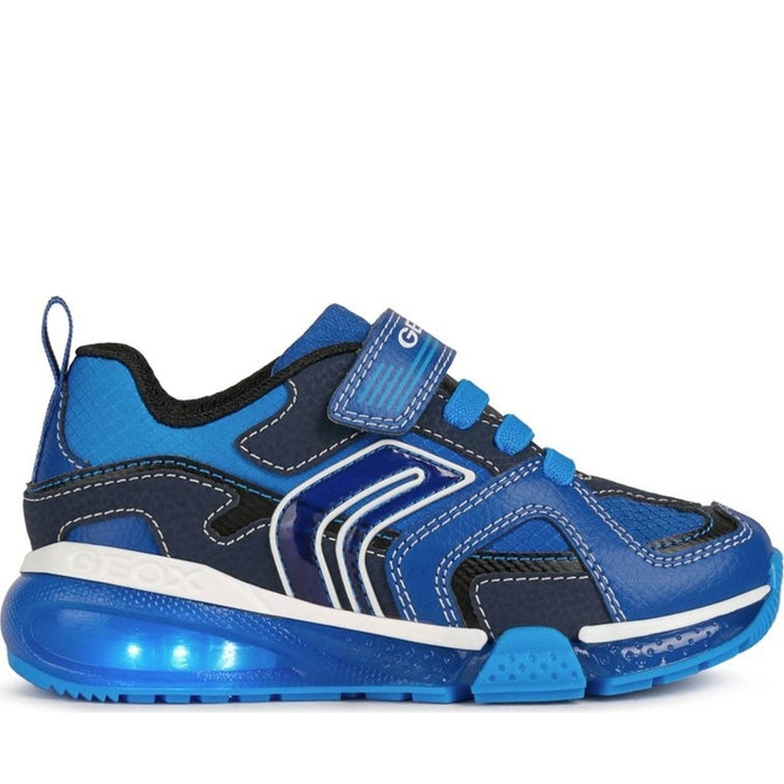 Geox boys royal, lt blue bayonyc sneakers | Vilbury London