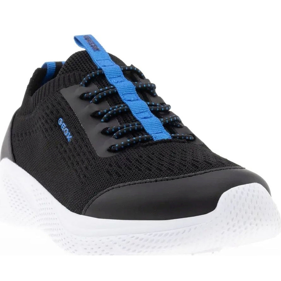 Geox boys black, lt blue sprintye sneakers | Vilbury London