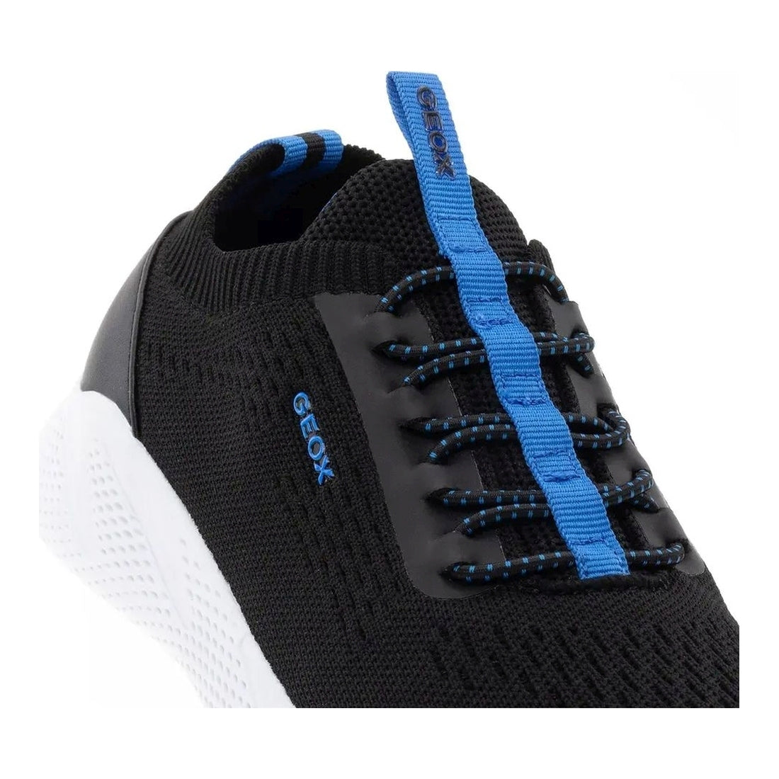 Geox boys black, lt blue sprintye sneakers | Vilbury London