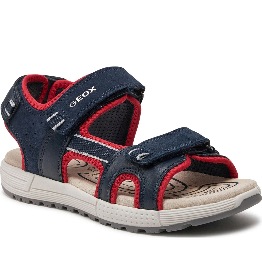 Geox boys navy, red sandal alben | Vilbury London