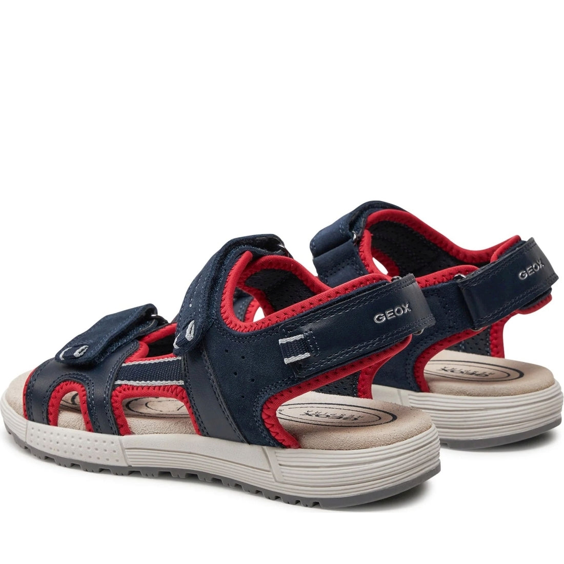 Geox boys navy, red sandal alben | Vilbury London