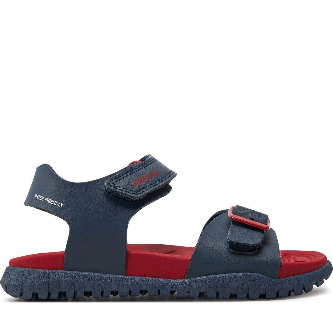 Geox boys navy, red sandal fusbetto | Vilbury London