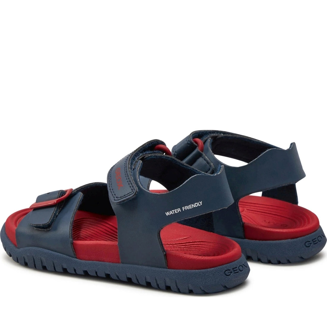 Geox boys navy, red sandal fusbetto | Vilbury London