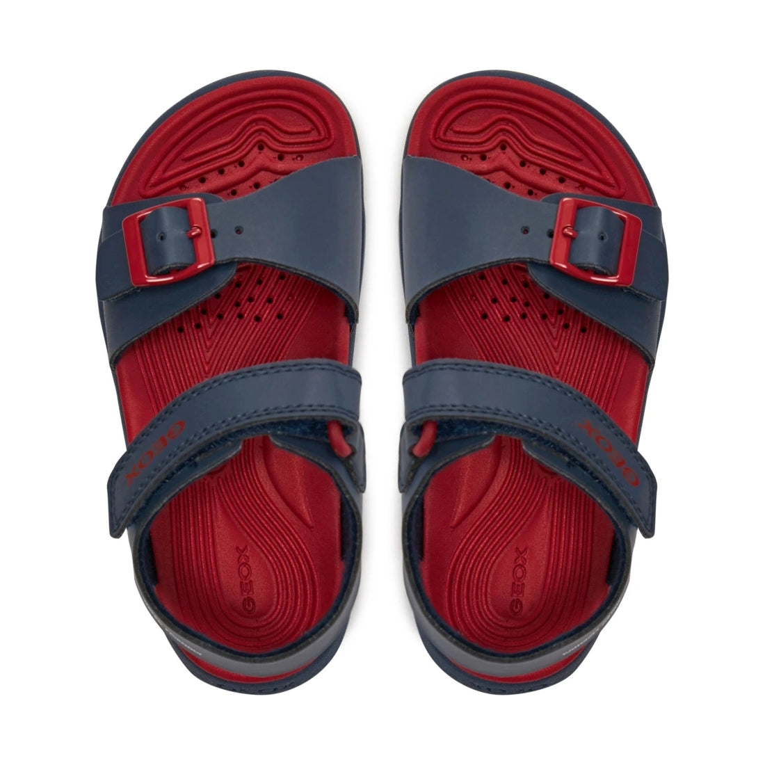 Geox boys navy, red sandal fusbetto | Vilbury London