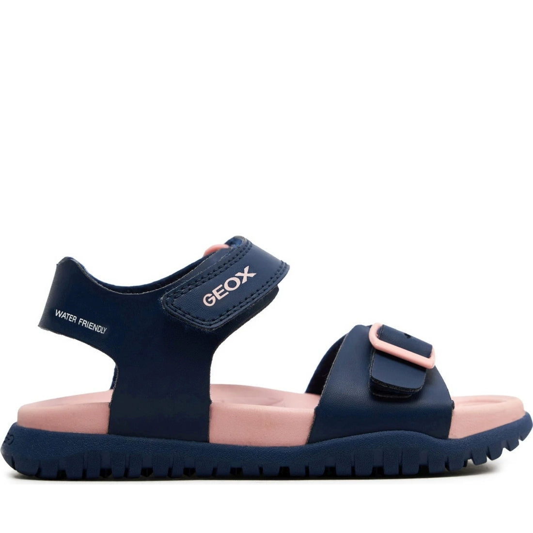 Geox girls navy, pink sandal fusbetto | Vilbury London