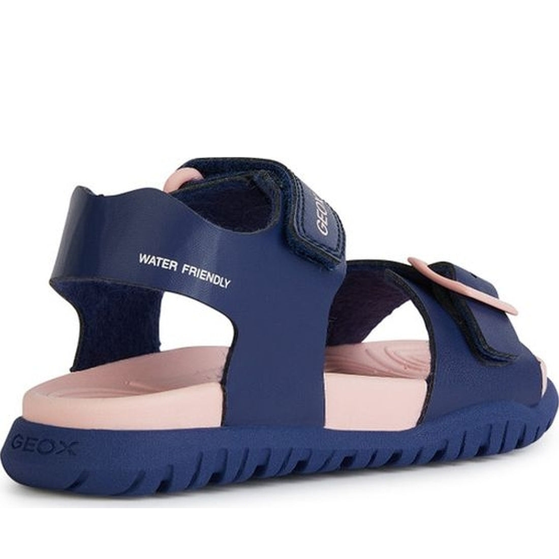 Geox girls navy, pink sandal fusbetto | Vilbury London