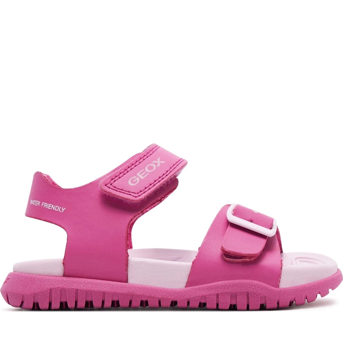 Geox girls fuchsia, pink sandal fusbetto | Vilbury London