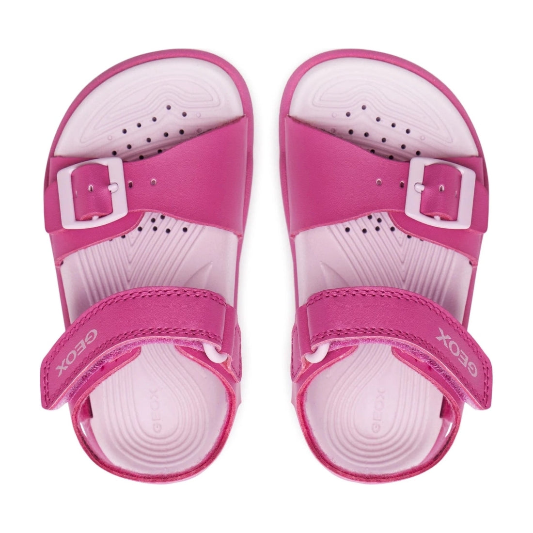 Geox girls fuchsia, pink sandal fusbetto | Vilbury London