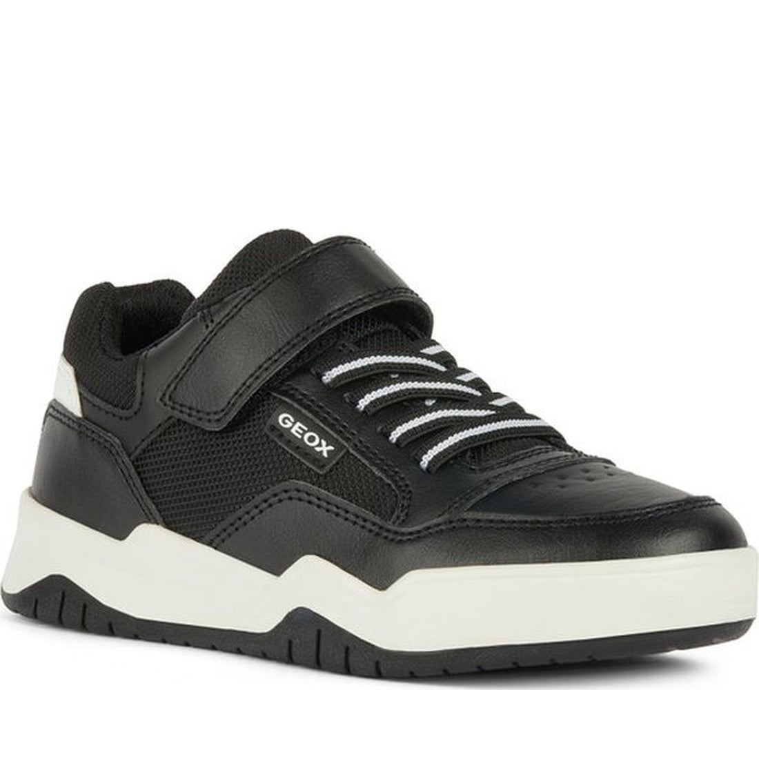 Geox boys black, white perth sneakers | Vilbury London