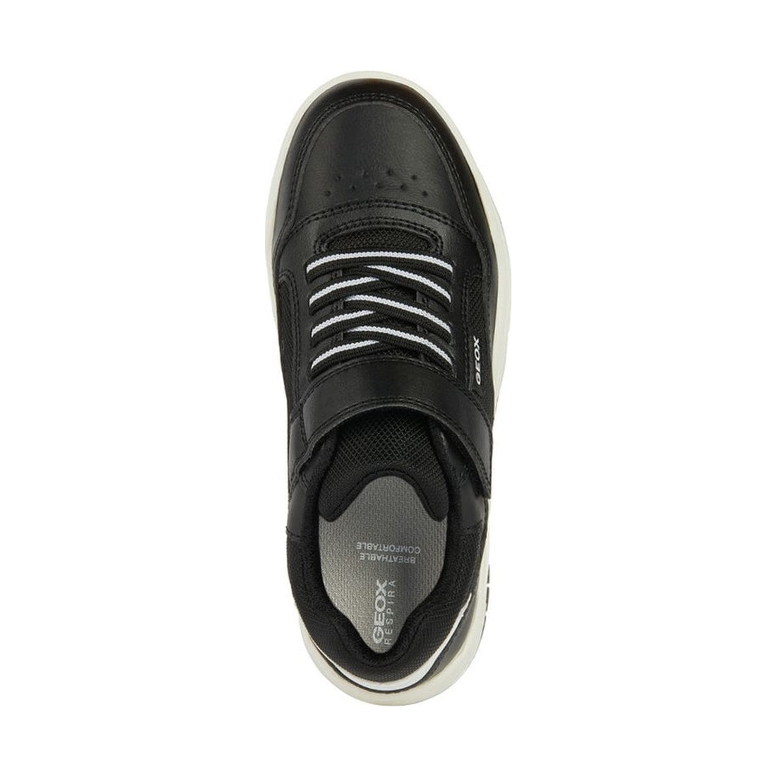 Geox boys black, white perth sneakers | Vilbury London