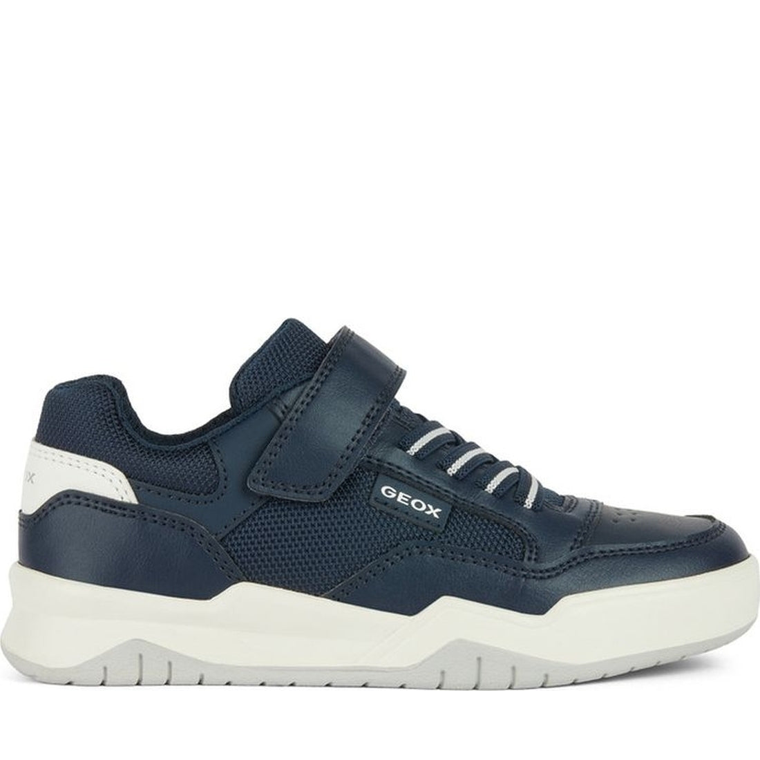 Geox boys navy, white perth sneakers | Vilbury London