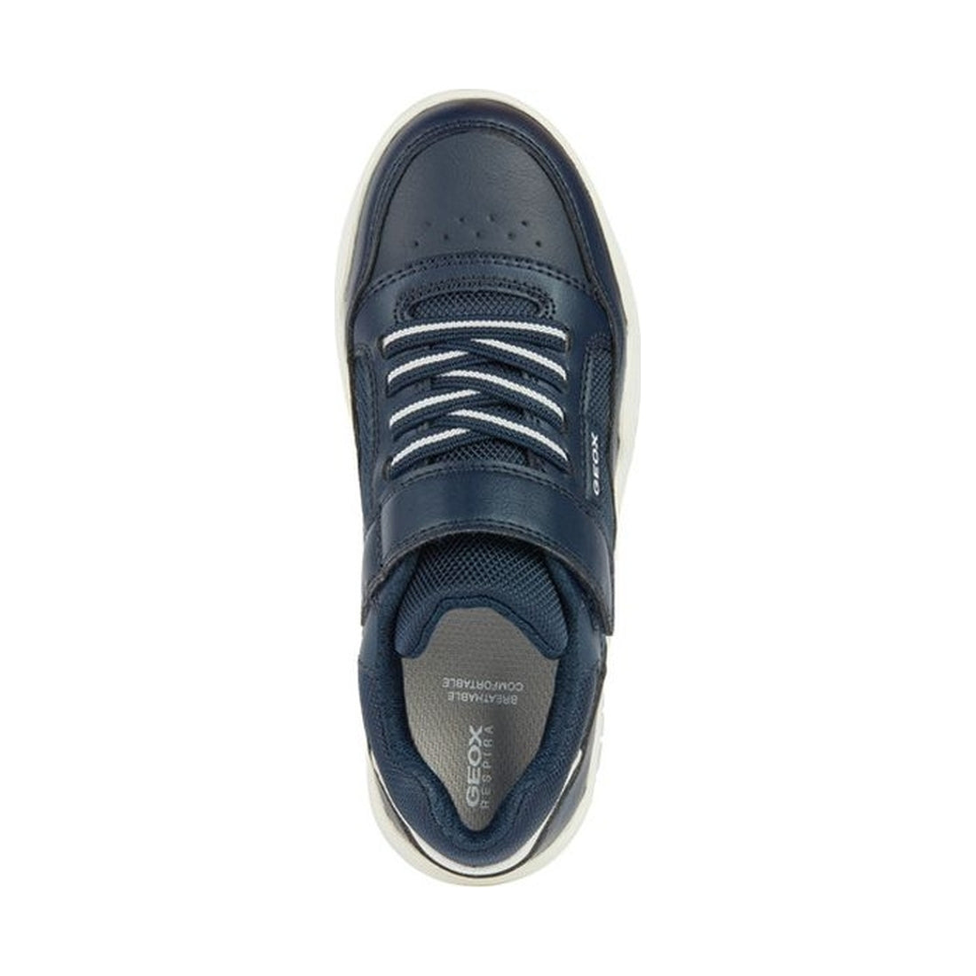 Geox boys navy, white perth sneakers | Vilbury London