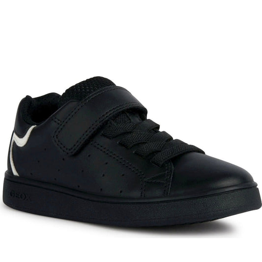 Geox boys black eclyper sneakers | Vilbury London