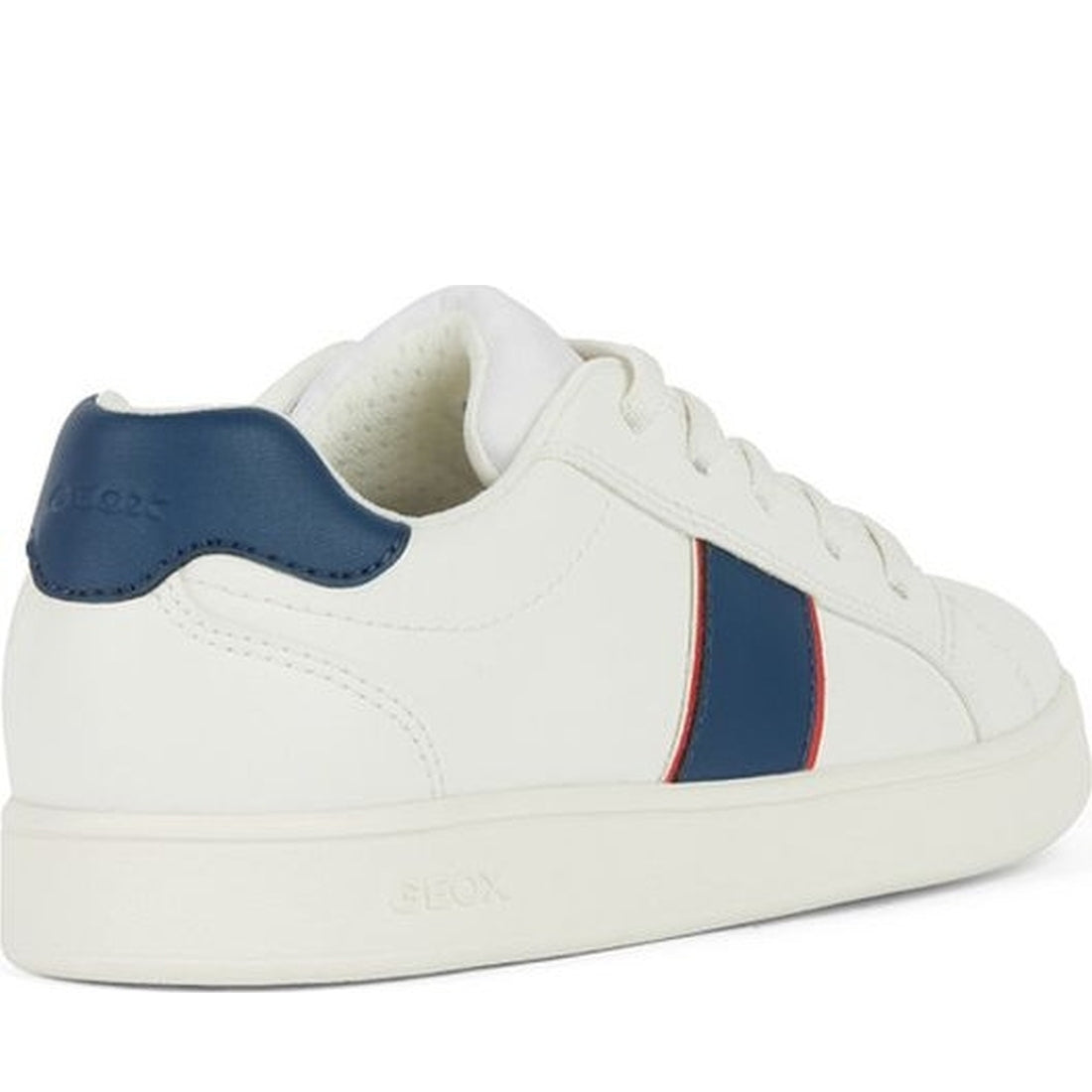 Geox boys white, navy eclyper sneakers | Vilbury London