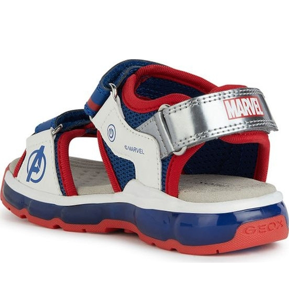 Geox boys blue, red sandal android | Vilbury London