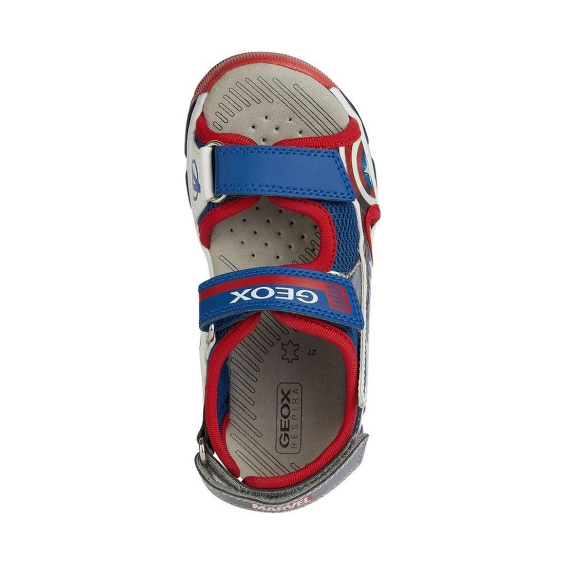 Geox boys blue, red sandal android | Vilbury London