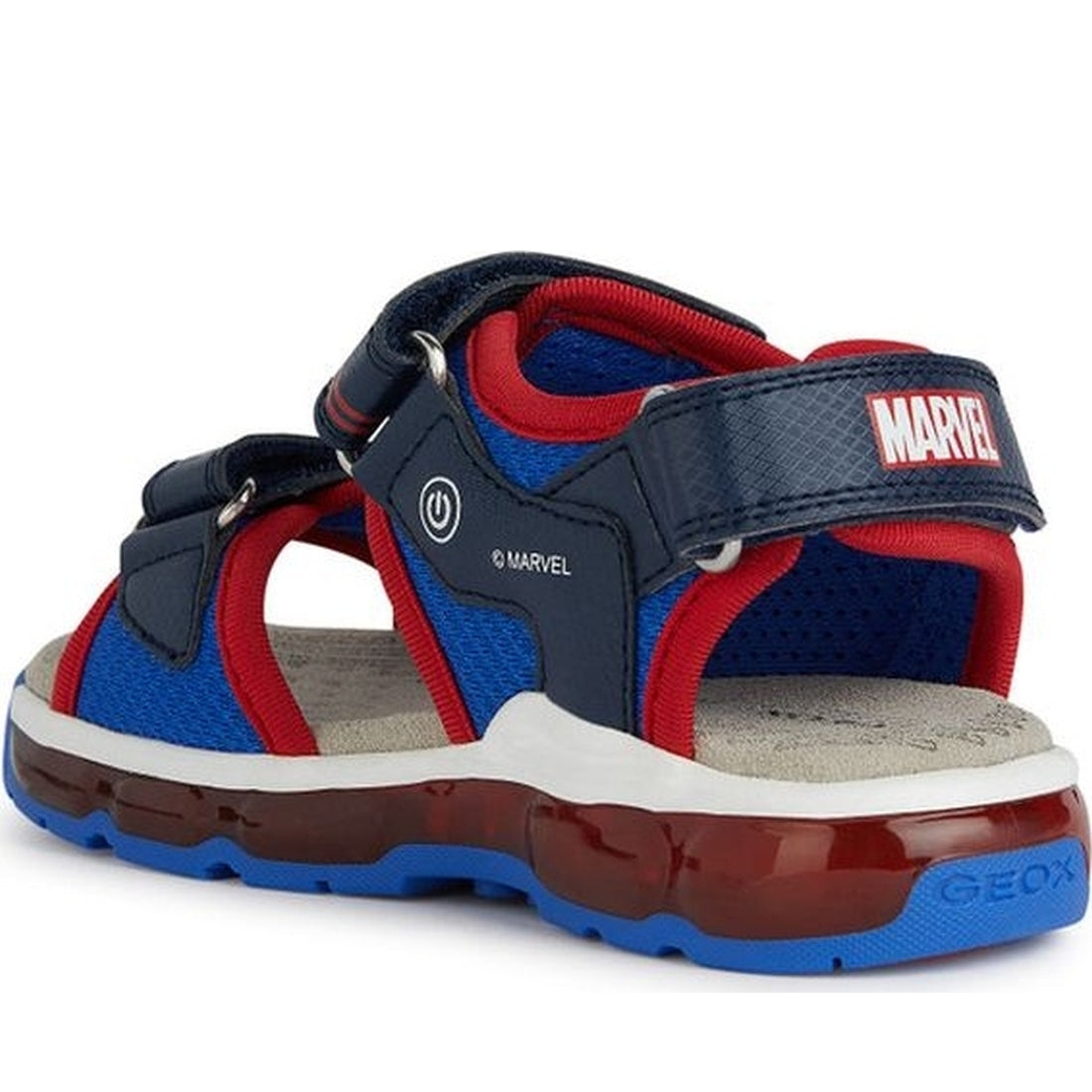 Geox boys navy, red sandal android | Vilbury London