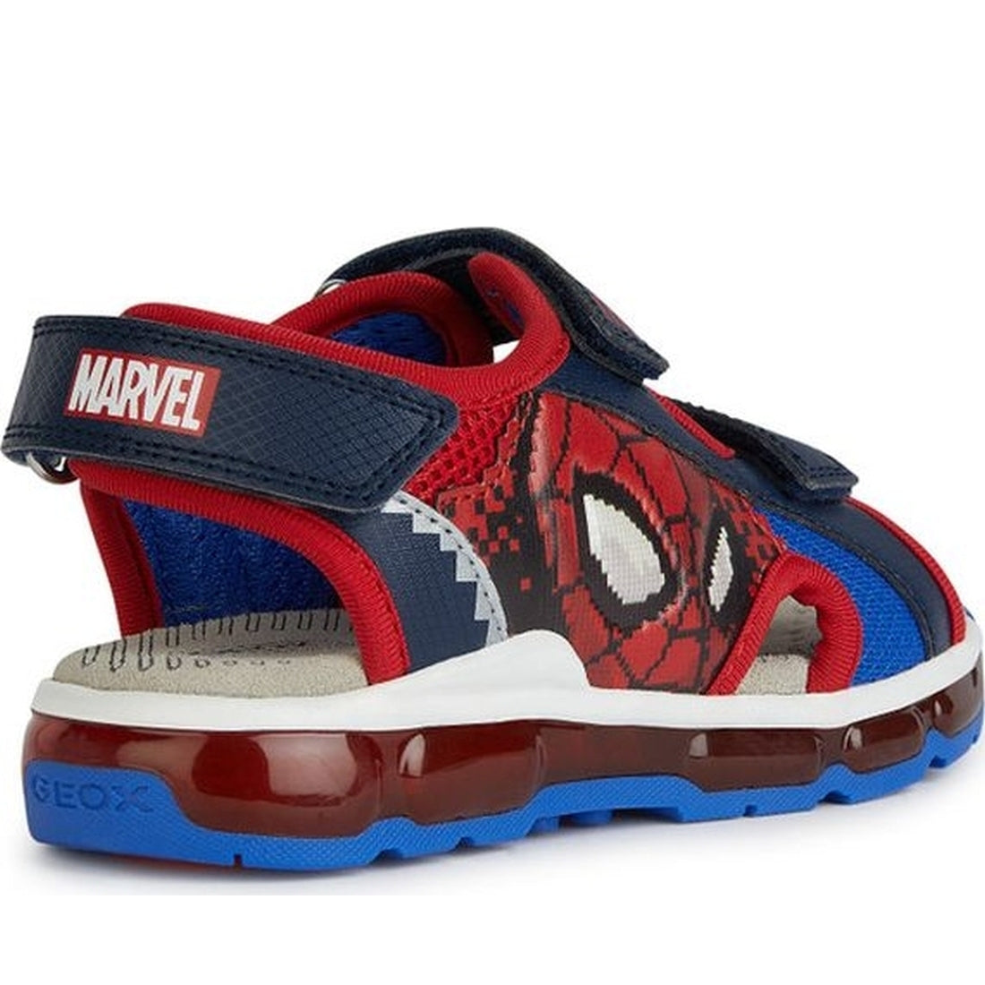 Geox boys navy, red sandal android | Vilbury London