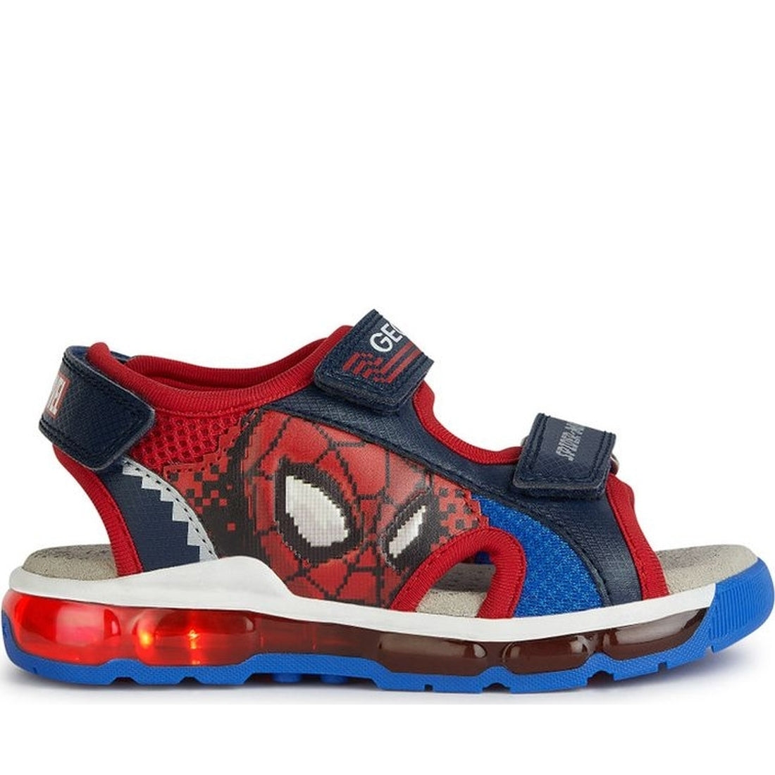 Geox boys navy, red sandal android | Vilbury London