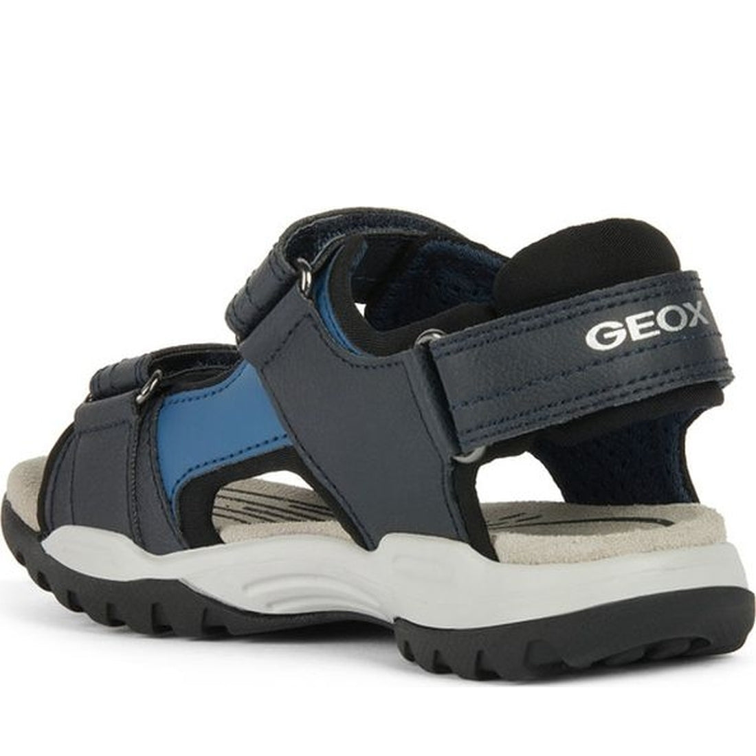 Geox boys navy, red borealis sandals | Vilbury London