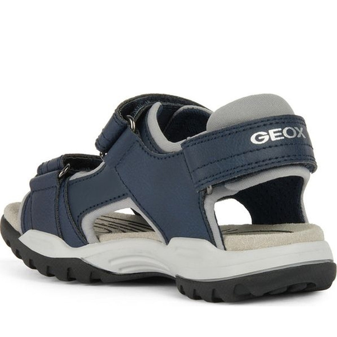 Geox boys navy, ochreyellow borealis sandals | Vilbury London