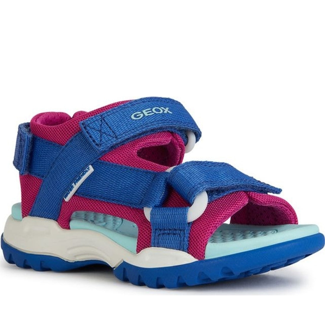Geox girls dk royal, cyclamen borealis sandals | Vilbury London