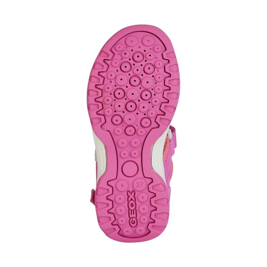 Geox girls fuchsia, lt coral borealis sandals | Vilbury London