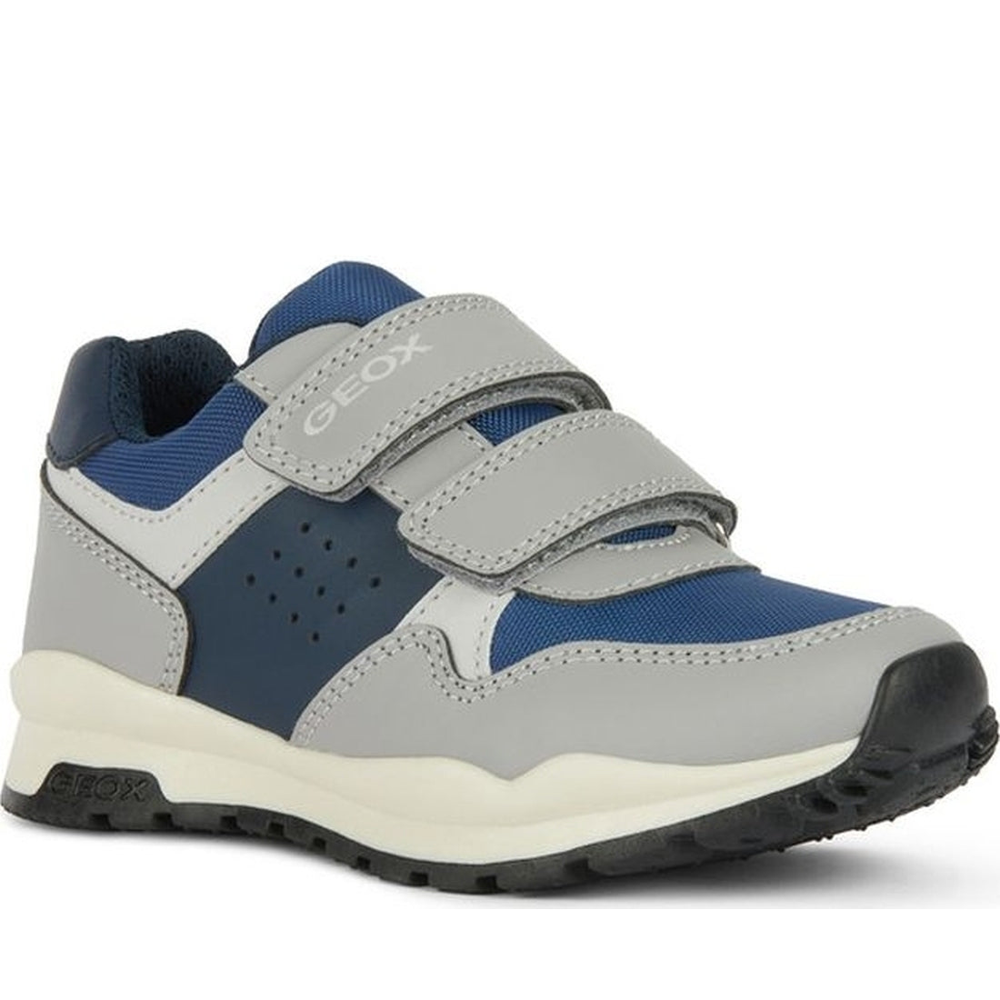 Geox boys grey, navy pavel sneakers | Vilbury London